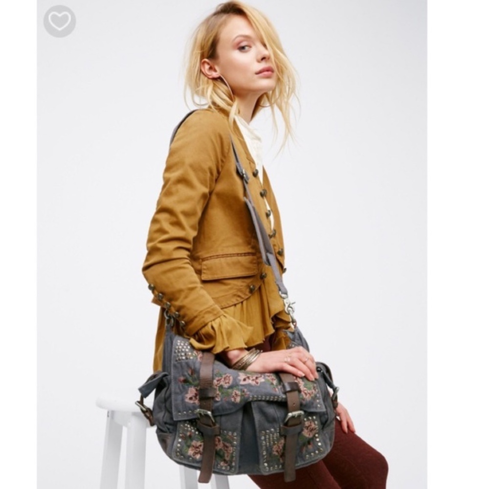 Free People Bed of Roses Messenger Bag